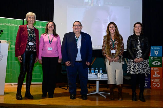 Imagen: Ponentes del debate sobre la corresponsabilidad en la igualdad efectiva de UNED Dénia