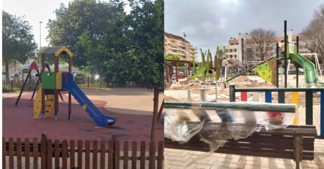 asi ha cambiado el parque infantil