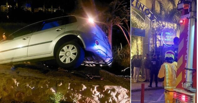 la policia local de denia interviene en seis botellones y varios accidentes durante el fin de semana