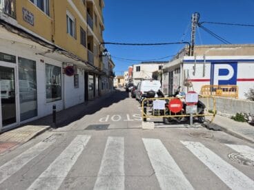 nuevo bolardo ya instalado en denia