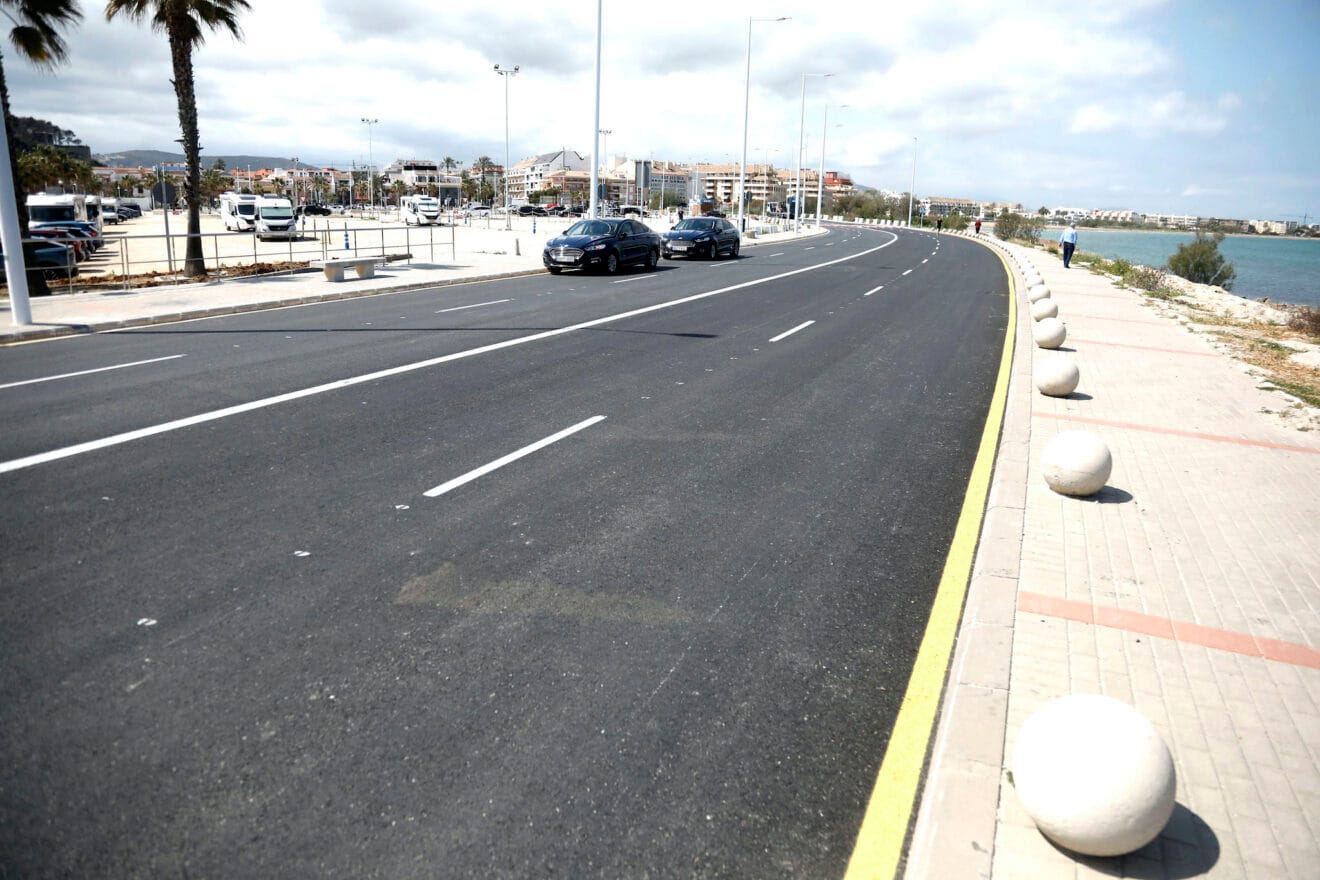 Nuevos carriles del puerto de Dénia