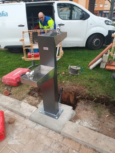 Primera fuente pública instalada en Dénia