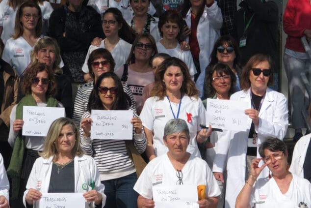 profesionales durante la concentracion