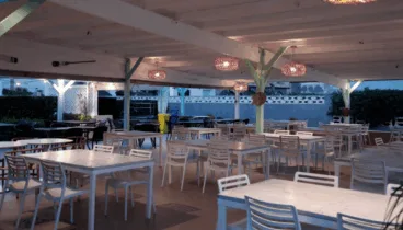 Terraza cubierta en Restaurant Noguera