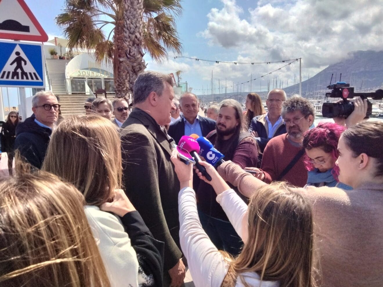 Visita de Vicente Martínez Mus, conseller de Medio Ambiente, Infraestructuras y Territorio en Dénia