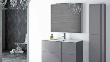 Baño elegante con todo incluido