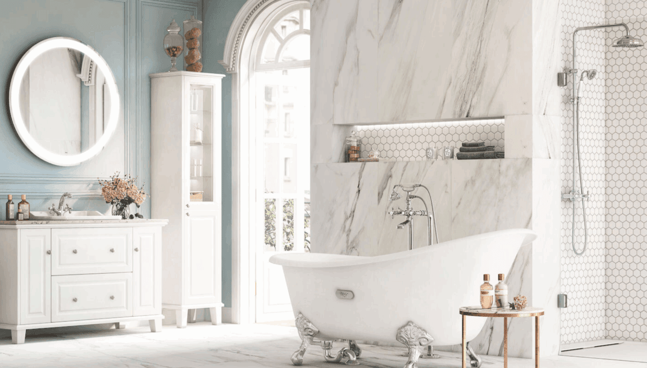 Baño renovado integralmente por Cocina Fácil