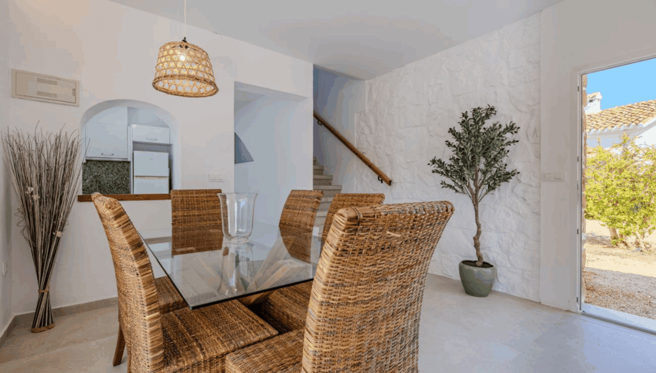 Comedor integrado en el espacio común