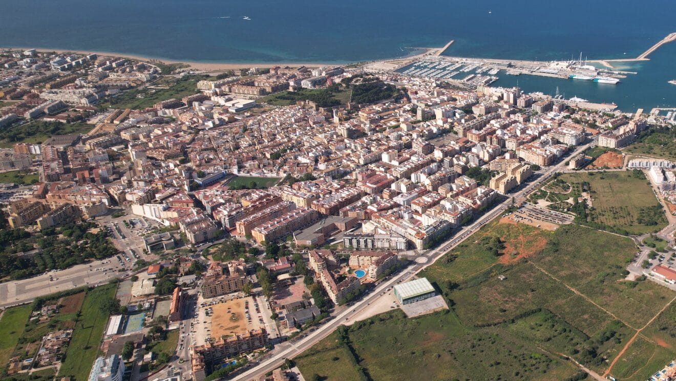 Dénia, desde el aire