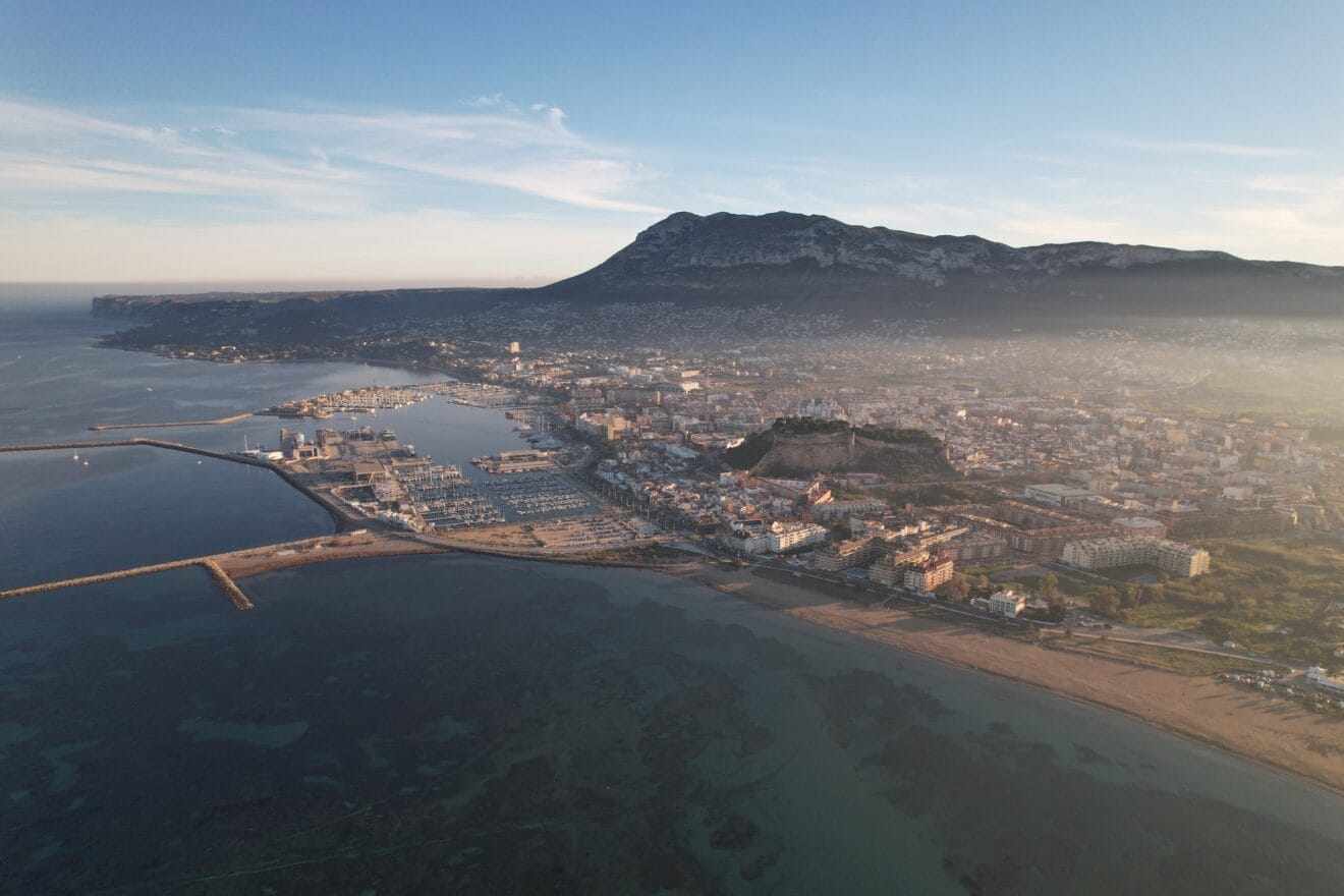 Dénia desde el cielo