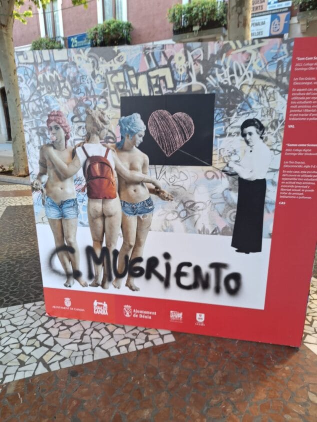 exposicion lgtbi de denia violentada en gandia 2