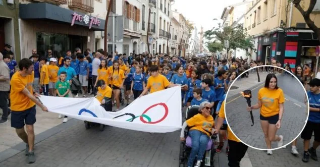la antorcha de los minijocs 2025 llega a denia
