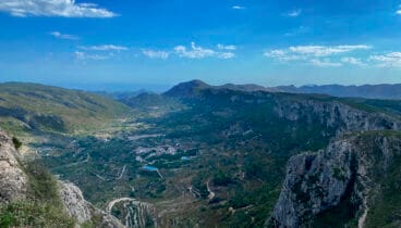 la marina alta des de la vall de gallinera
