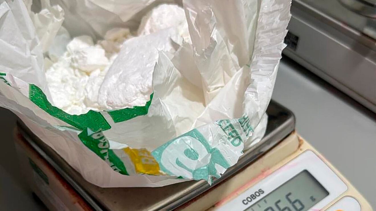 Paquete de cocaína incautado a un hombre en Dénia
