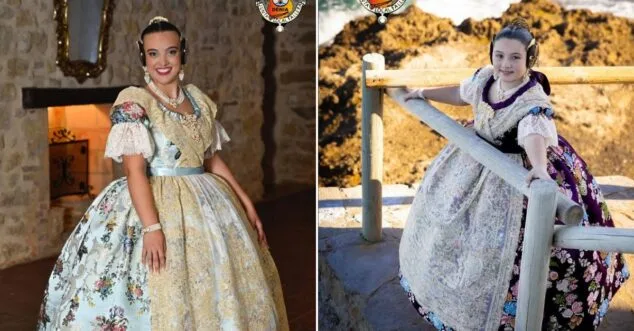 Imagen: Paula Argudo y Elia Lull, Fallera Mayor y Fallera Mayor Infantil de Dénia 2026