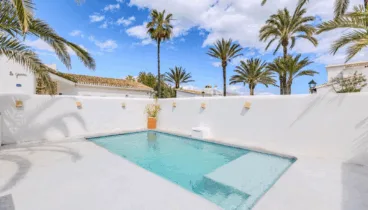 Terraza privada con piscina privada exterior