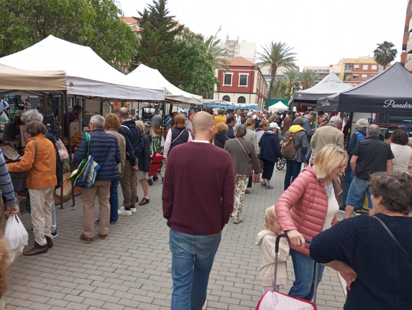 Gran ambiente en el mercadillo ambulante de Dénia