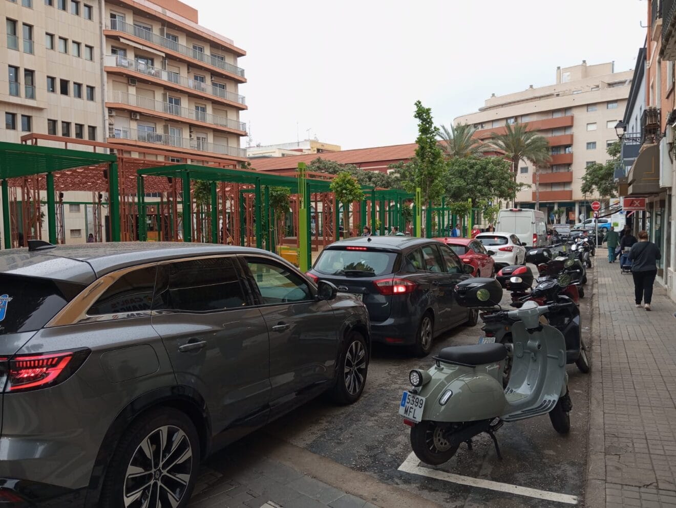 Tráfico en el centro de Dénia