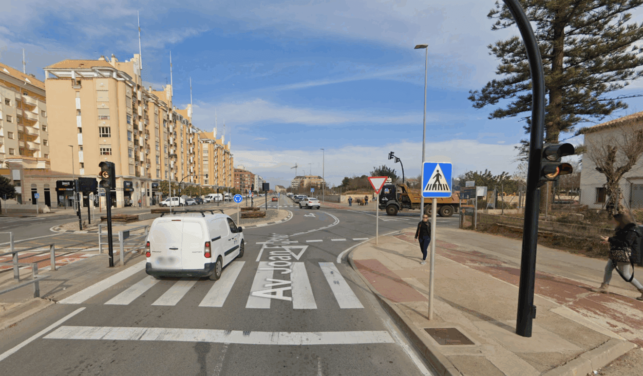 Avenida Joan Fuster ahora