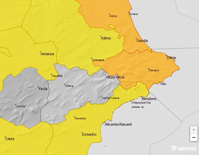 avisos activos nivel naranja por altas temperaturas en el litoral norte de alicante el sabado 28 de junio 2025