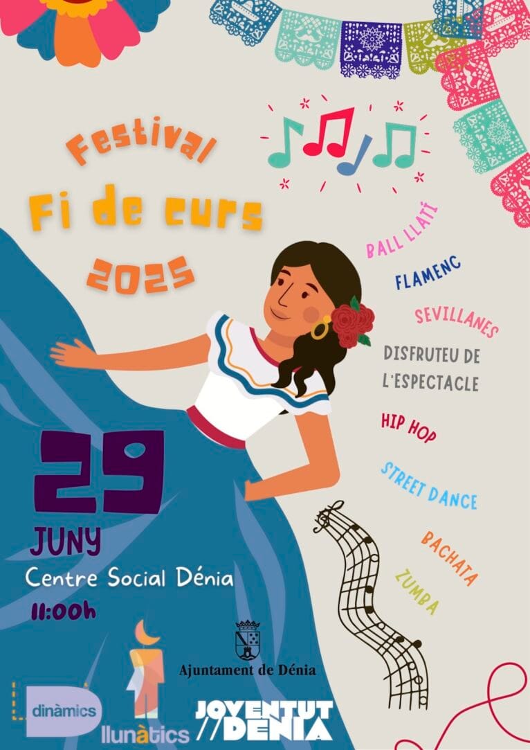 Cartel de fin de curso de Llunàtics y Dinàmics