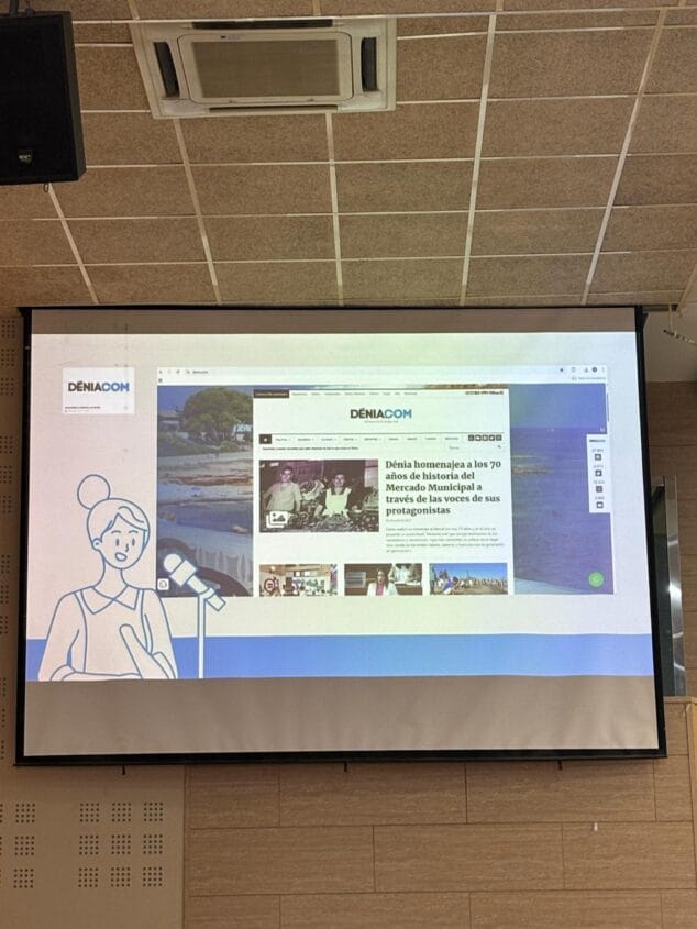 Imagen: Proyección del periódico Dénia.com