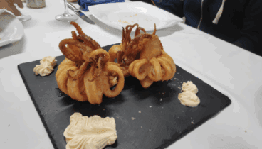 Calamar en tempura, del mar al plato