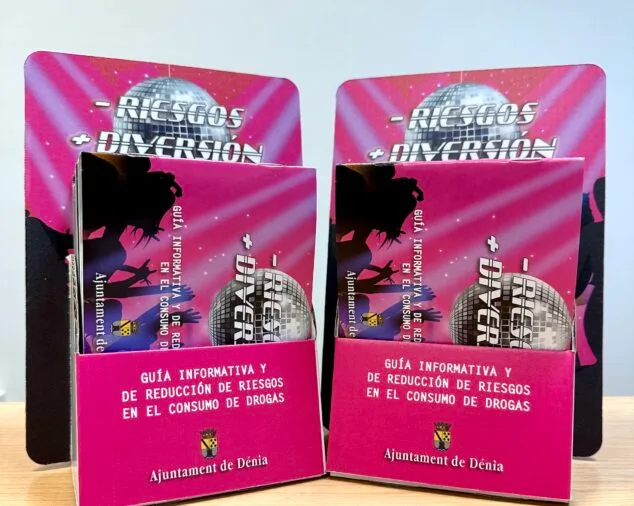 Imagen: Campaña para advertir del riesgo del consumo abusivo de alcohol y drogas en los locales de Dénia