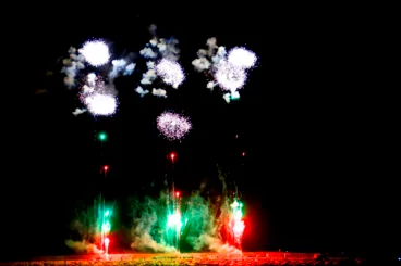 Castillo de  fuegos artificiales fin de fiestas Dénia (5)