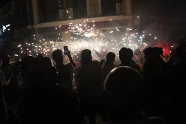 Correfocs en el centro de Dénia 19