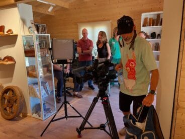 Grabación del reportaje de Culturas 2 de RTVE sobre la xiloteca