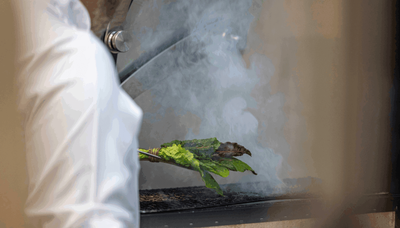 Hortalizas de temporada cocinadas con precisión y sin artificios