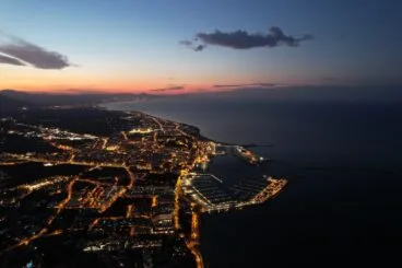 iluminacion nocturna de denia