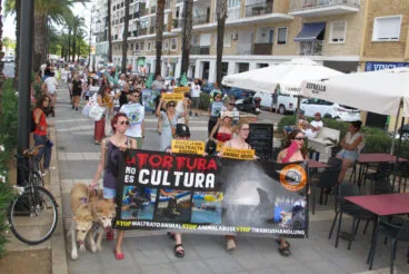 Manifestación contra los Bous a la Mar en Dénia 26