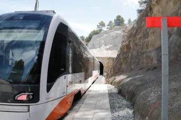 obras en el viaducto del tram dalacant en el mascarat en 2024 archivo
