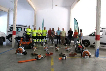presentacion de las nuevas instalaciones y equipo de la brigada de jardines de denia 2