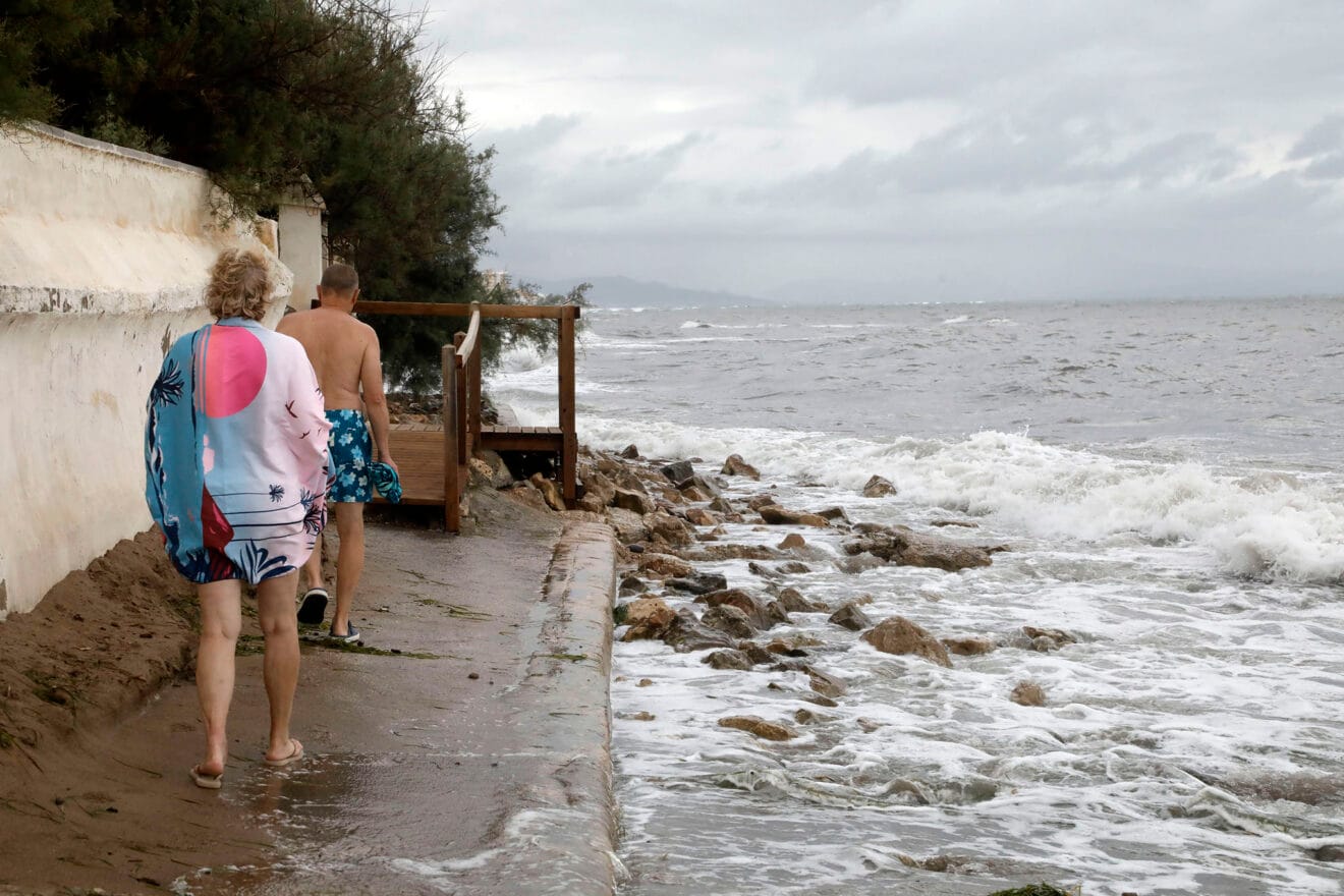 Temporal en la costa de Dénia