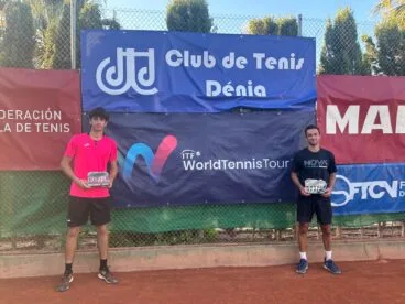 Javier y Pablo tras disputar el orneo Orysol Dénia