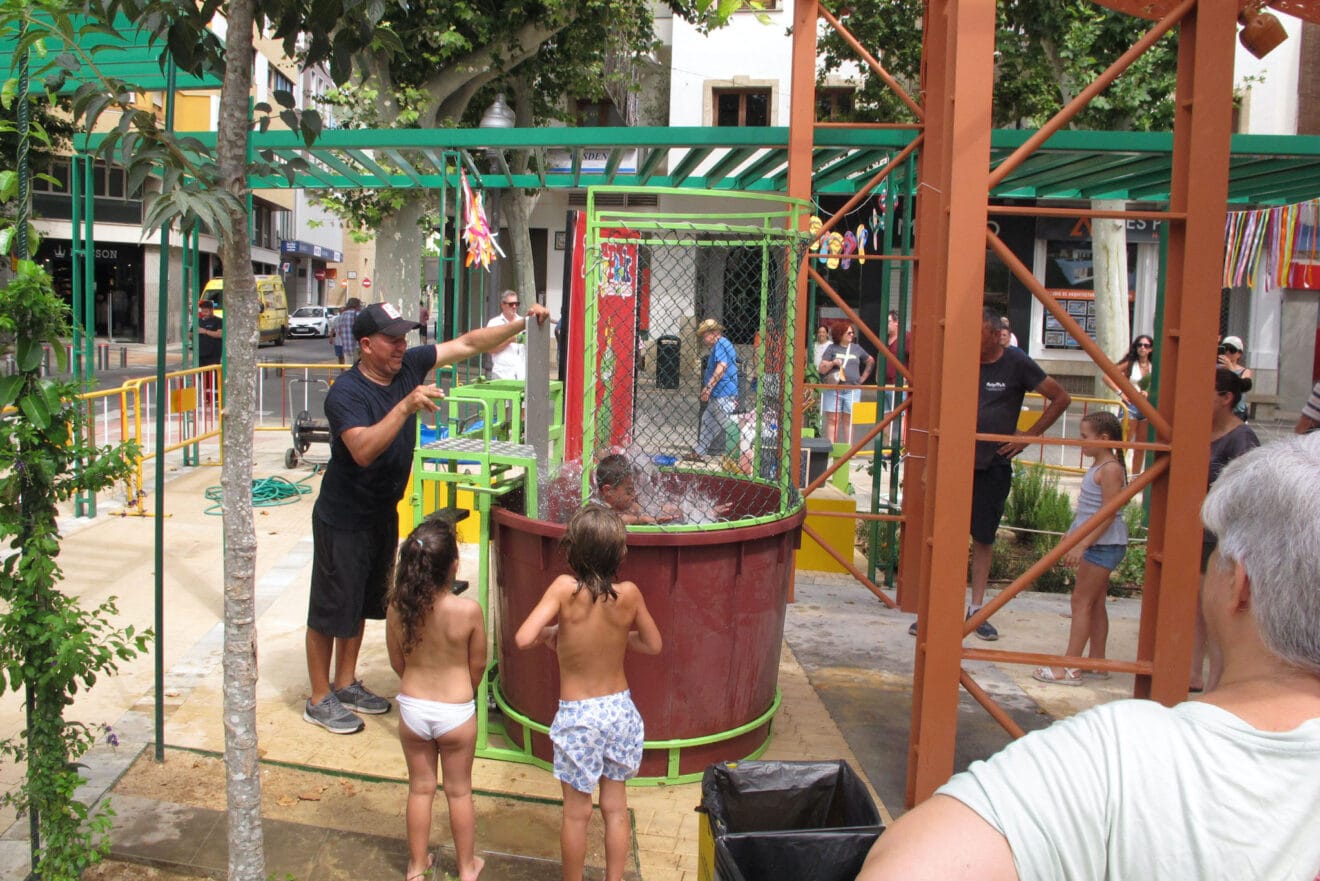 Juego de agua en la fiesta
