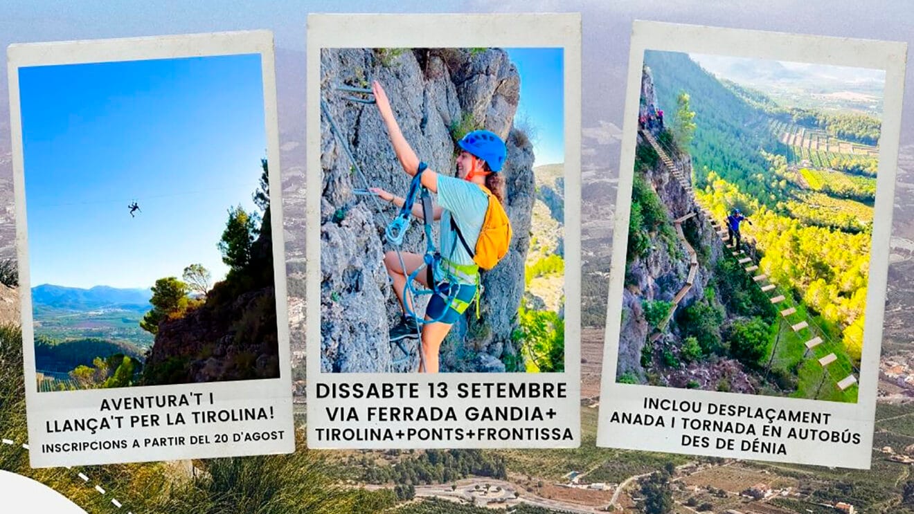 Actividades en la vía ferrata de la Safor