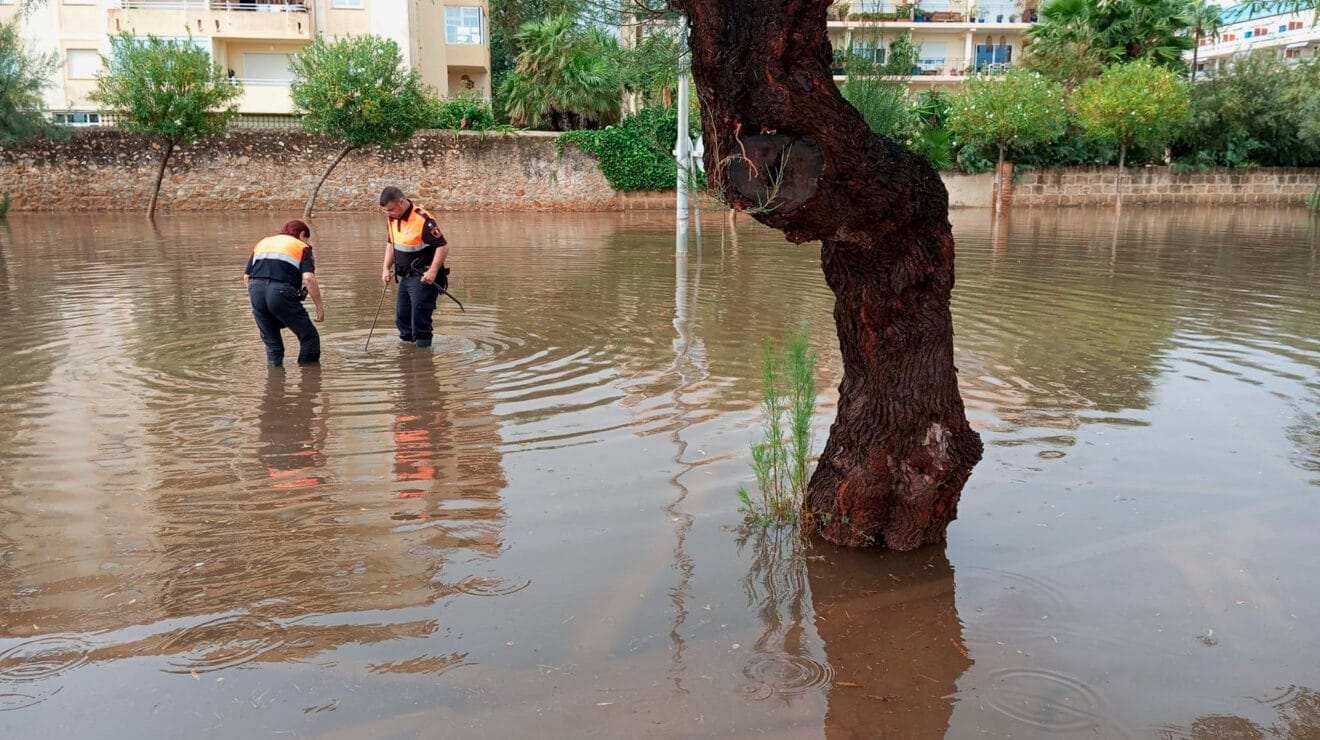 Calles bajo la lluvia en Dénia este septiembre 2025 13