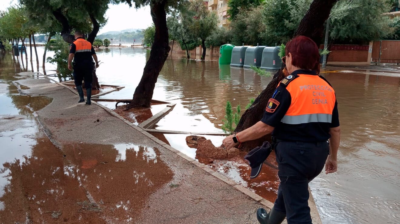 Calles bajo la lluvia en Dénia este septiembre 2025 19