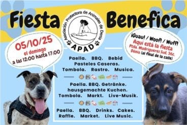 Cartel de la fiesta benéfica de APAD