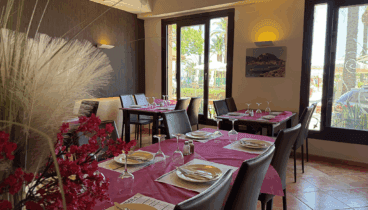 Comedor elegante para cenas tranquilas