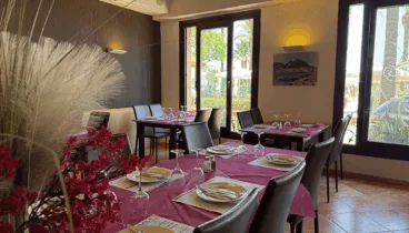 Comedor elegante para cenas tranquilas