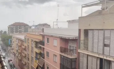 lluvia sobre denia