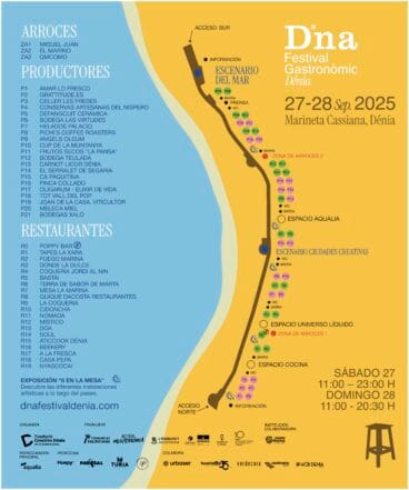 Mapa del Dna Festival 2025