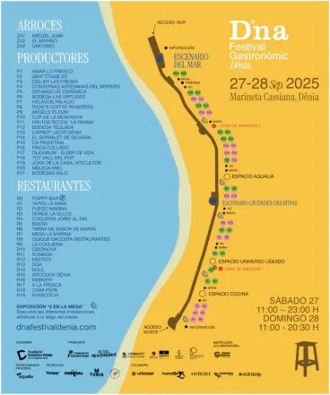 Mapa del Dna Festival 2025