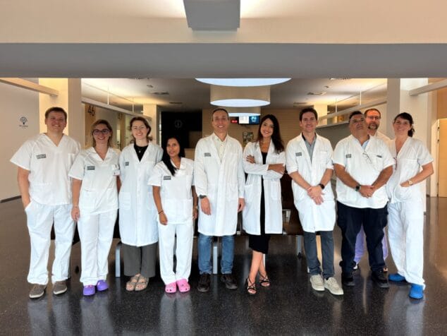 profesionales del departamento de salud de denia con motivo del dia mundial del alzheimer