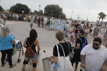 Protestas contra el proyecto Tamarindos en Dénia